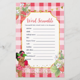 Alguém Berry Sweet Strawberry Word Scramble Game