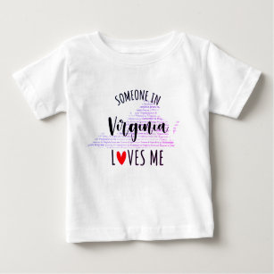Alguém Na Virgínia Me Ama A Camisa Do Bebê