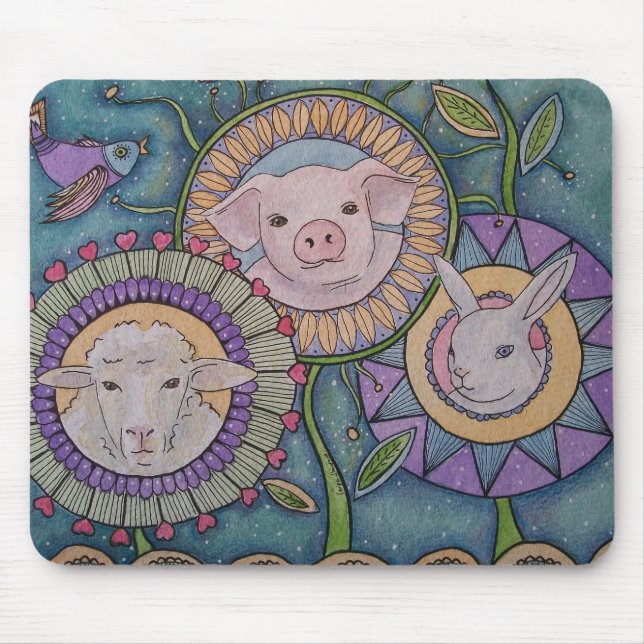 "Alguém não algo" mousepad (Frente)