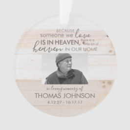 Alguém No Ornamento De Fotos Acrílicas Do Céu