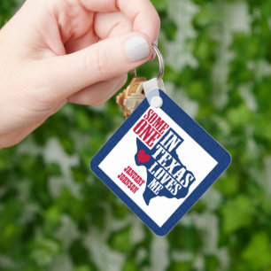 Alguém no Texas me ama Chaveiro