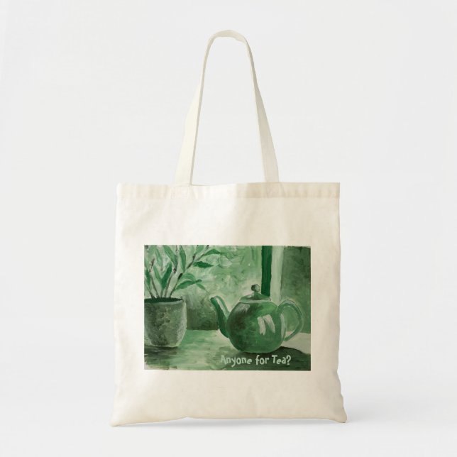 Alguém para Chá - Bolsa Tote (Frente)