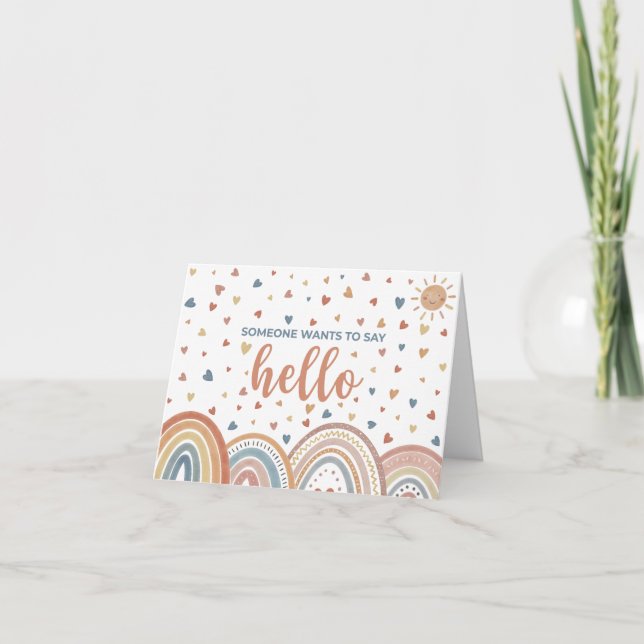 Alguém Quer Dizer Olá Anúncio de Gravidez (Frente)