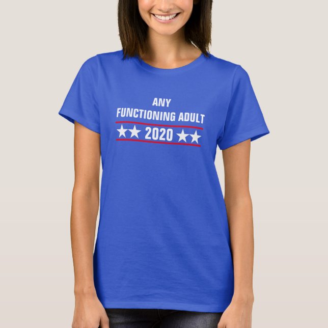 Algum adulto de funcionamento camisa de 2020 t (Frente)