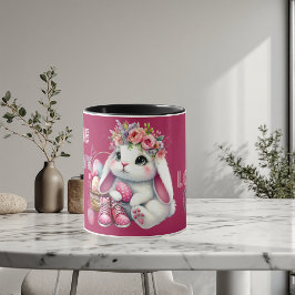 Algum Coelhinho Me Ama Caneca Personalizada Primav