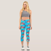Alguma Coisa De Capri Leggings Engraçado