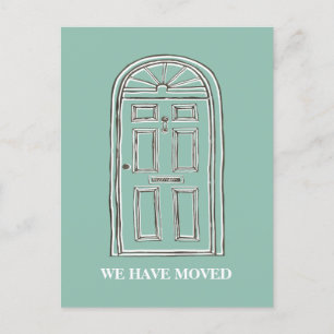 ALGUMA COR - cartão movente do anúncio da porta