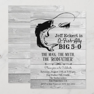 ALGUMA IDADE - convite do aniversário da pesca