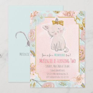 ALGUMA IDADE - convite floral do aniversário do