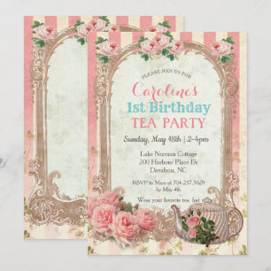 ALGUMA IDADE - convite floral do aniversário do