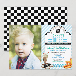 ALGUMA IDADE - convite retro da foto do