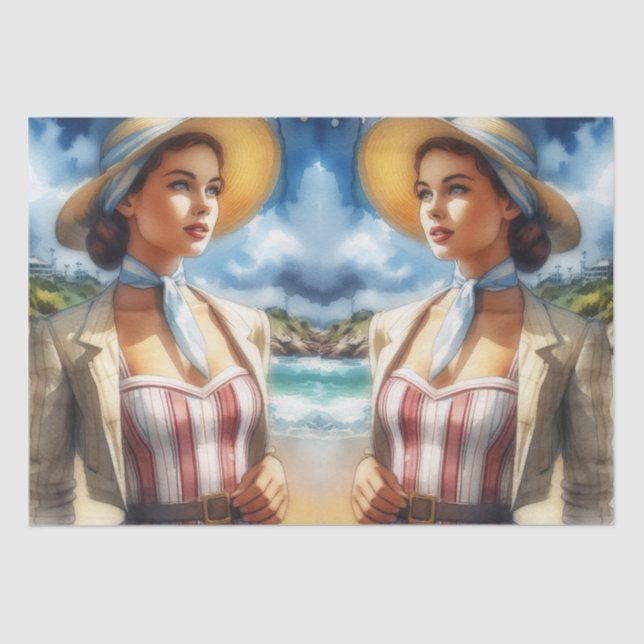 Alguma Praia, Alguns Onde Papel Tecidual (Frente )