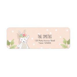 Algumas etiquetas de endereço de volta de Bunny Pá