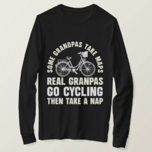 Alguns Avôs Andam de Bicicleta Camiseta Divertida
