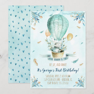 Alguns Bunny é um primeiro convite de aniversári