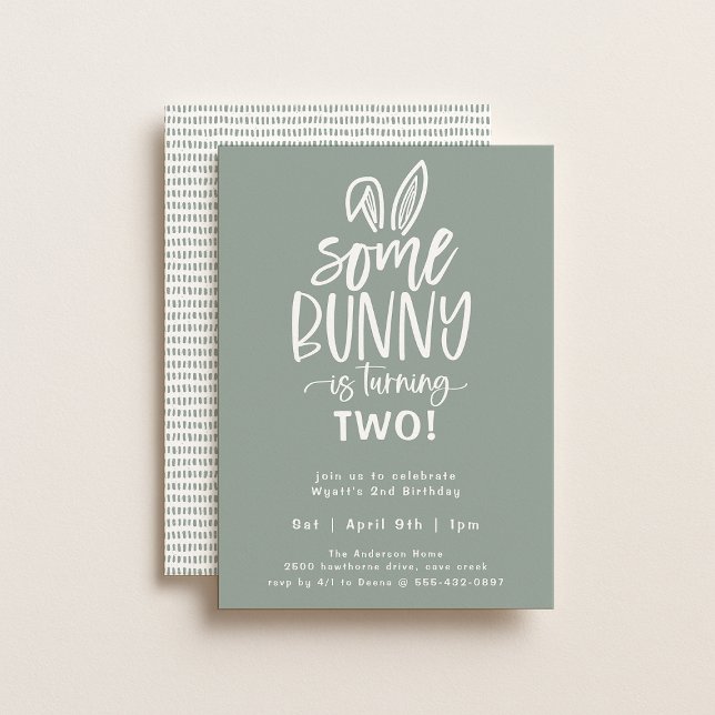 Alguns Convites de aniversário Bunny (Criador carregado)