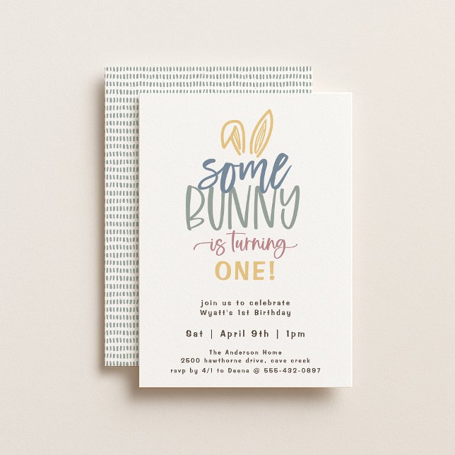 Alguns Convites de aniversário Bunny (Criador carregado)