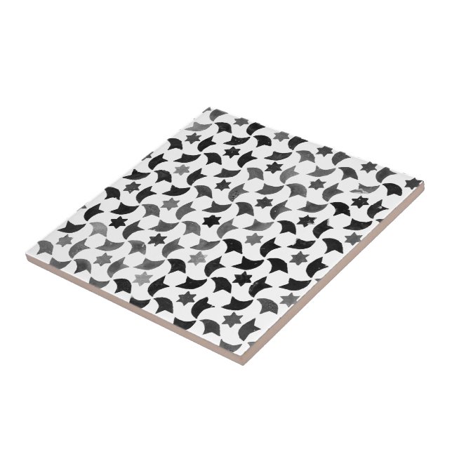 Alhambra Stars o fundo transparente do mosaico (Lateral)