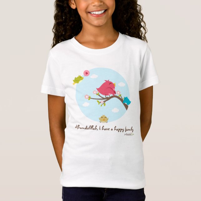 Alhamdulillah eu tenho camisetas felizes dos (Frente)