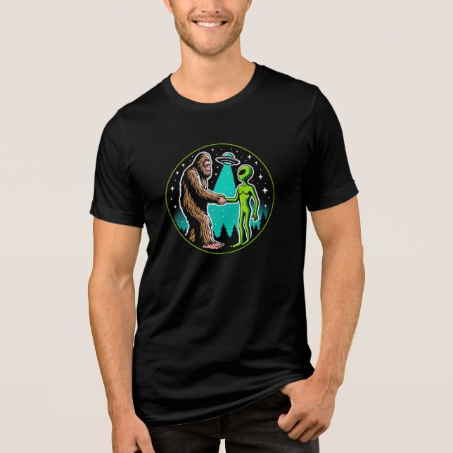 Aliança de Alienígena Bigfoot - Engraçado Cryptid (Frente)