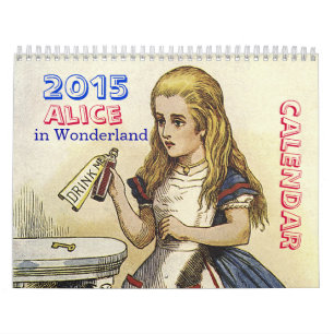 Alice 2015 no calendário do país das maravilhas