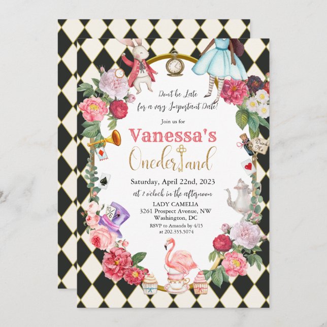 Alice Afro-Americana no Convite à Terra Marinha (Frente/Verso)