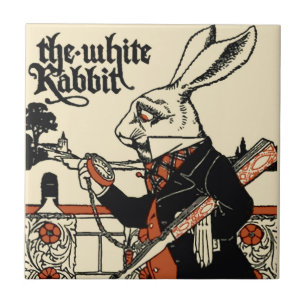 Alice Art Wonderland White Rabbit Classic