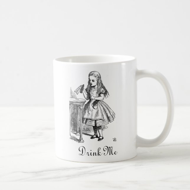 Alice "bebe-me" caneca (Direita)