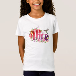 Alice - Camisa Personalizada - Para Crianças