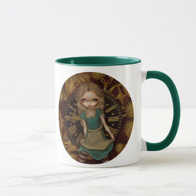 "Alice caneca no maquinismo de relojoaria" (Direita)