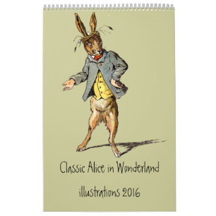 Alice Clássica no Calendário do País das Maravi