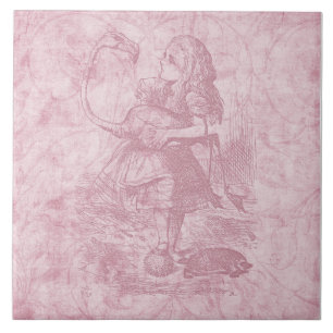 Alice com Flamingo Alice no País das Maravilhas d