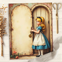 Alice e a Chave Papel de Álbum de Recortes de Port