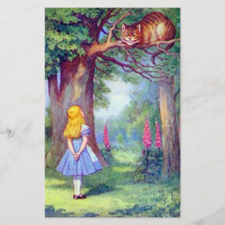 Alice e a cor do Cheio de Gato de Cheshire