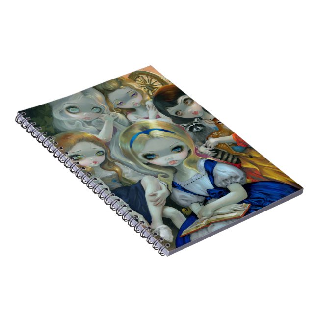 "Alice e as princesas" caderno de Bouguereau (Lado Direito)