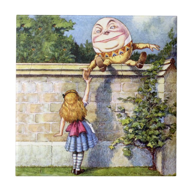 Alice e Humpty Dumpty na Terra das Maravilhas (Frente)