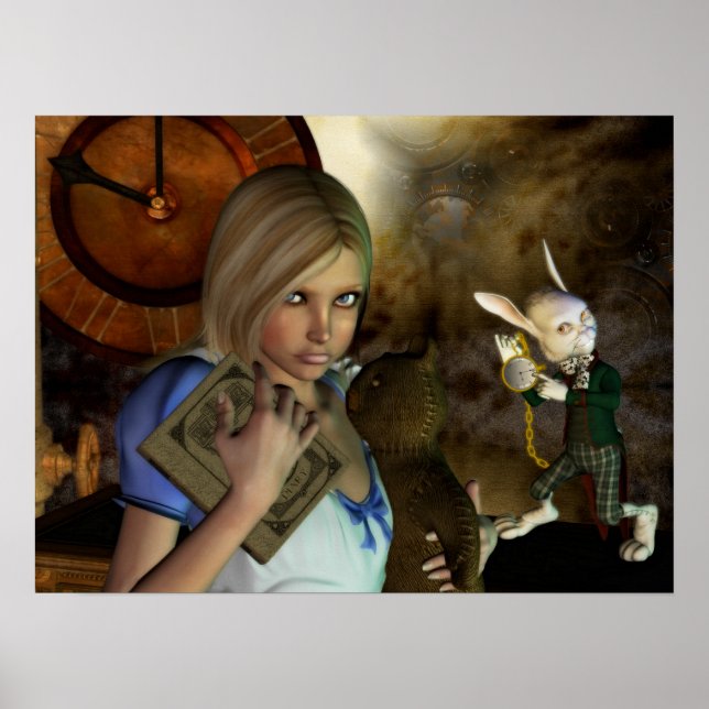 Alice e o Impressão do Coelho Branco (Frente)