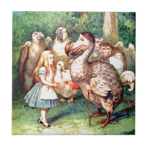 Alice e o pássaro do Dodo no país das maravilhas