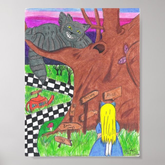 Alice e o poster do gato-de-cheiro (Frente)