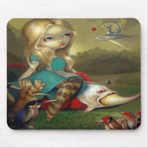 "Alice e os pássaros" Mousepad de Bosch