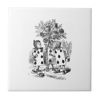 Alice em cartões/rosas do país das maravilhas