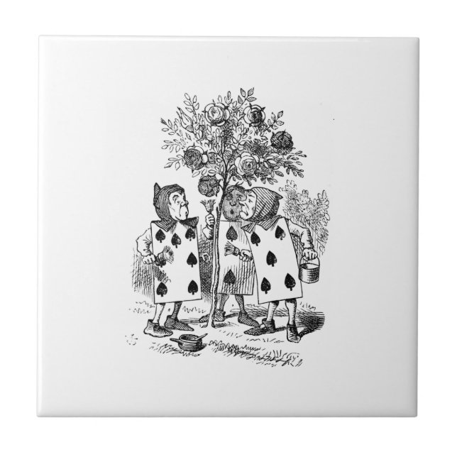 Alice em cartões/rosas do país das maravilhas (Frente)