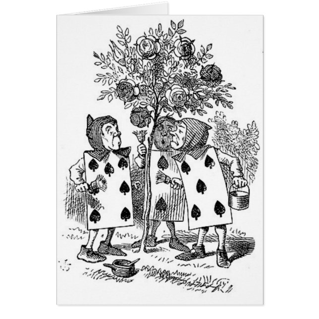 Alice em soldados do cartão do país das maravilhas (Frente)