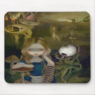 Alice em um país das maravilhas Mousepad da
