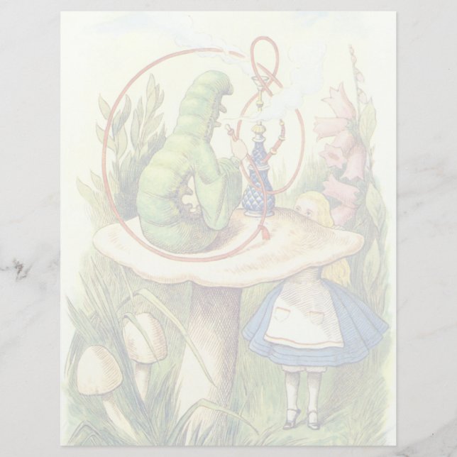 Alice encontra a lagarta (Frente)