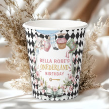 Alice in Wonderland Flower Frame 1st birthday