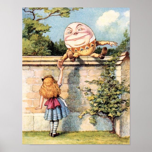 Alice In Wonderland Humpty Poster (Frente)