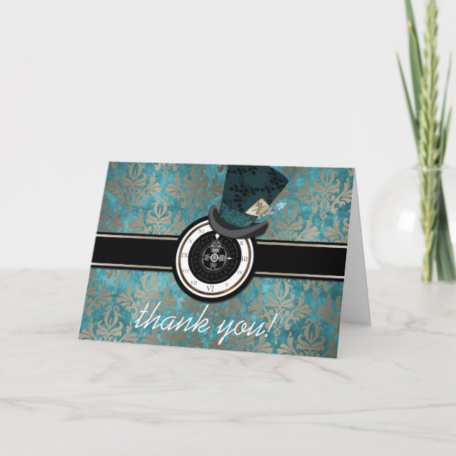 Alice Mad Hatter no Cartões de agradecimentos das  (Frente)