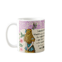 Alice na caneca das citações dobro do país das