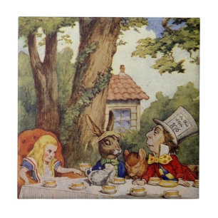 Alice no azulejo do país das maravilhas, tea part